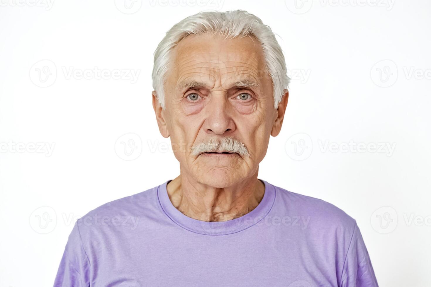 Portrait of a Senior Man with a Mustache photo