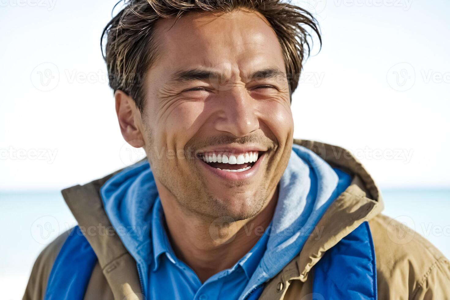 Happy Man Laughing photo