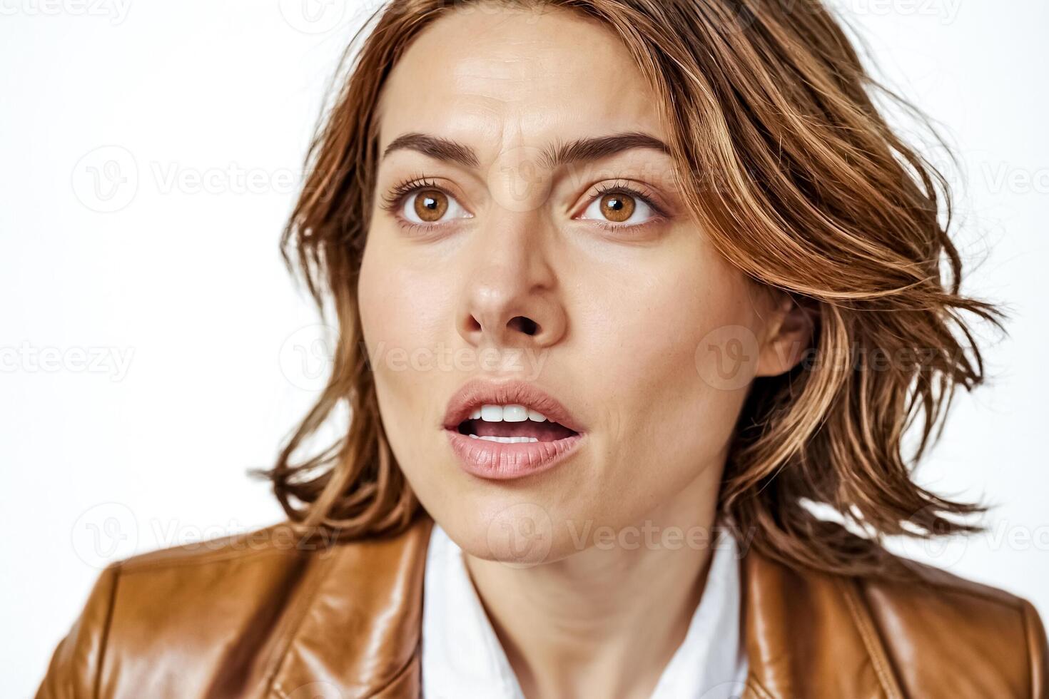 Woman with a surprised expression photo