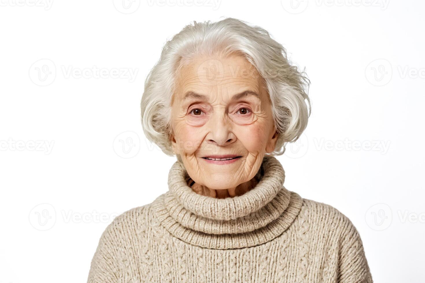 Portrait of a smiling senior woman photo