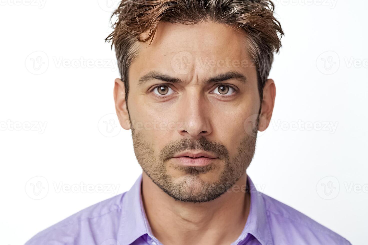 Portrait of a Man with a Serious Expression photo