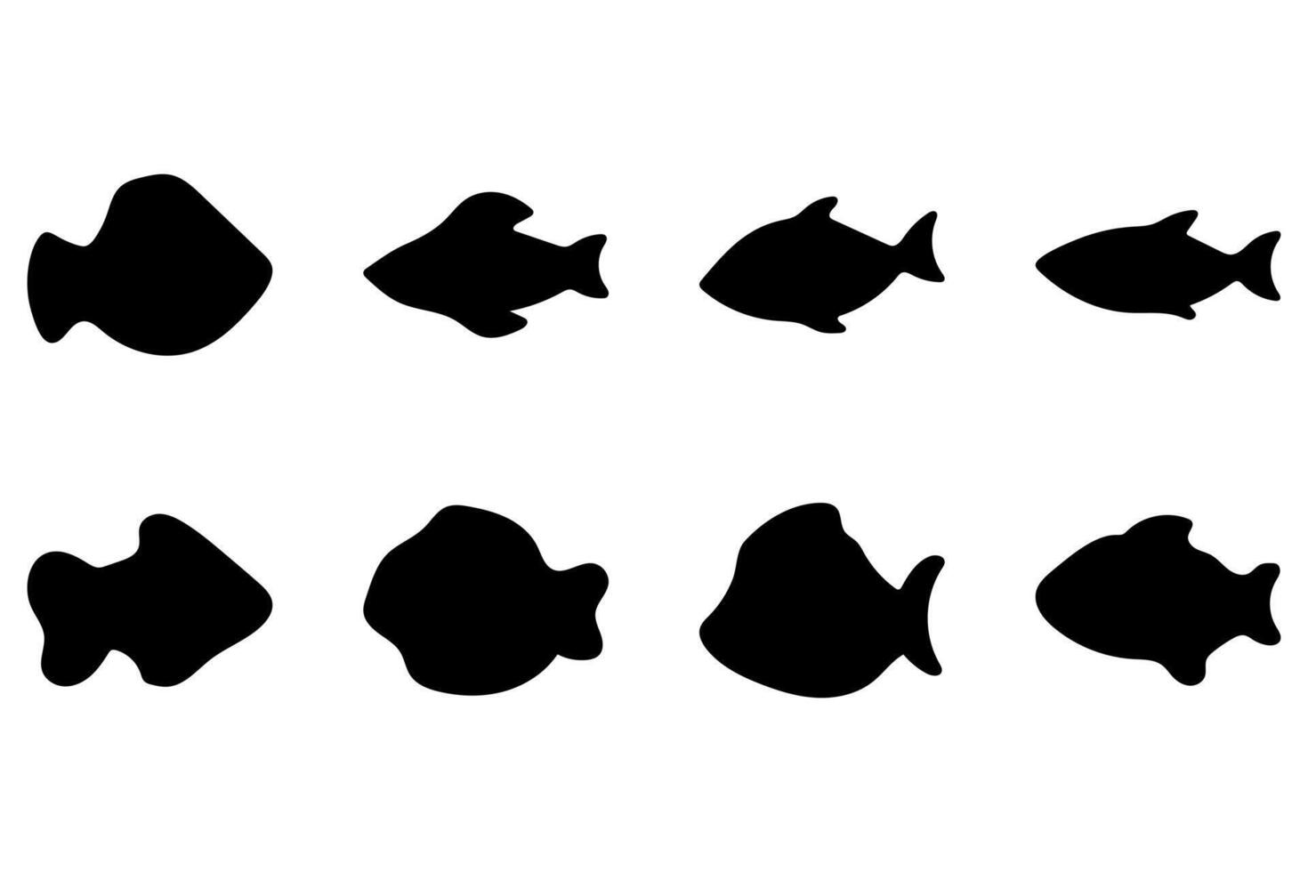 Simple fish illustration design set 48890254 Vector Art at Vecteezy