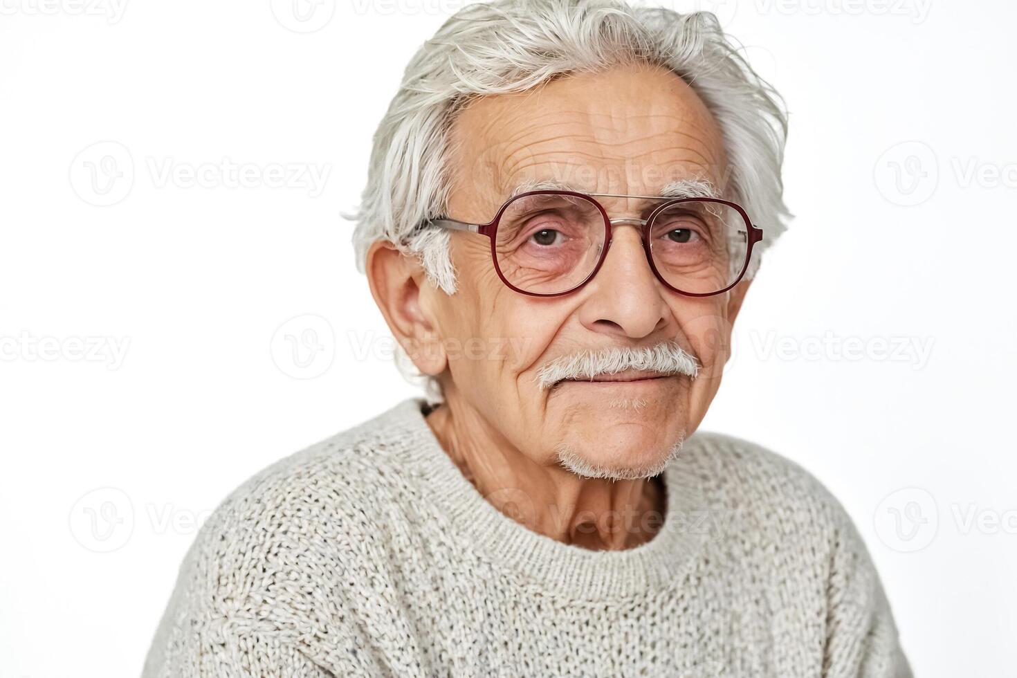 Portrait of a Senior Man with a White Beard photo