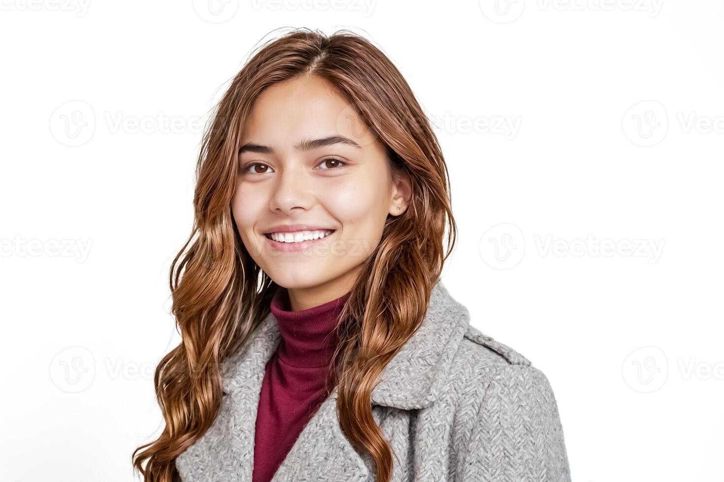 Portrait of a Young Woman with a Warm Smile photo