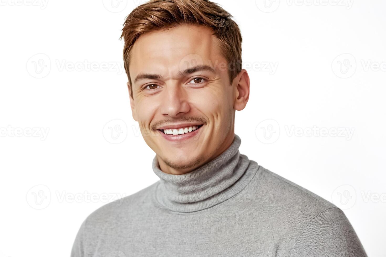 Portrait of a Handsome Man with a Smile photo