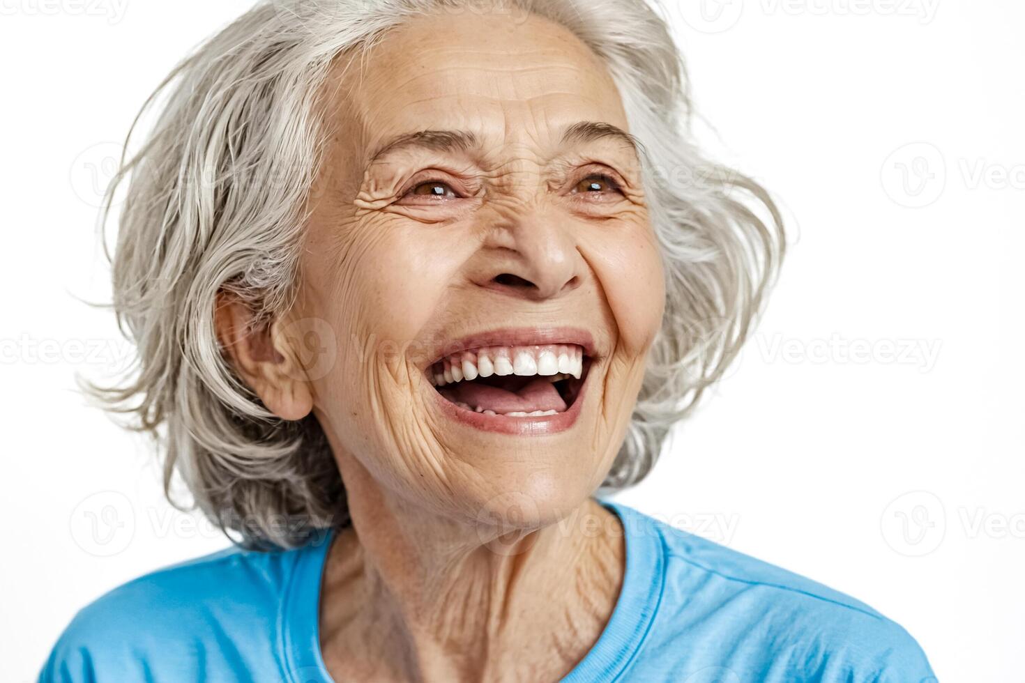 Happy Senior Woman Smiling photo