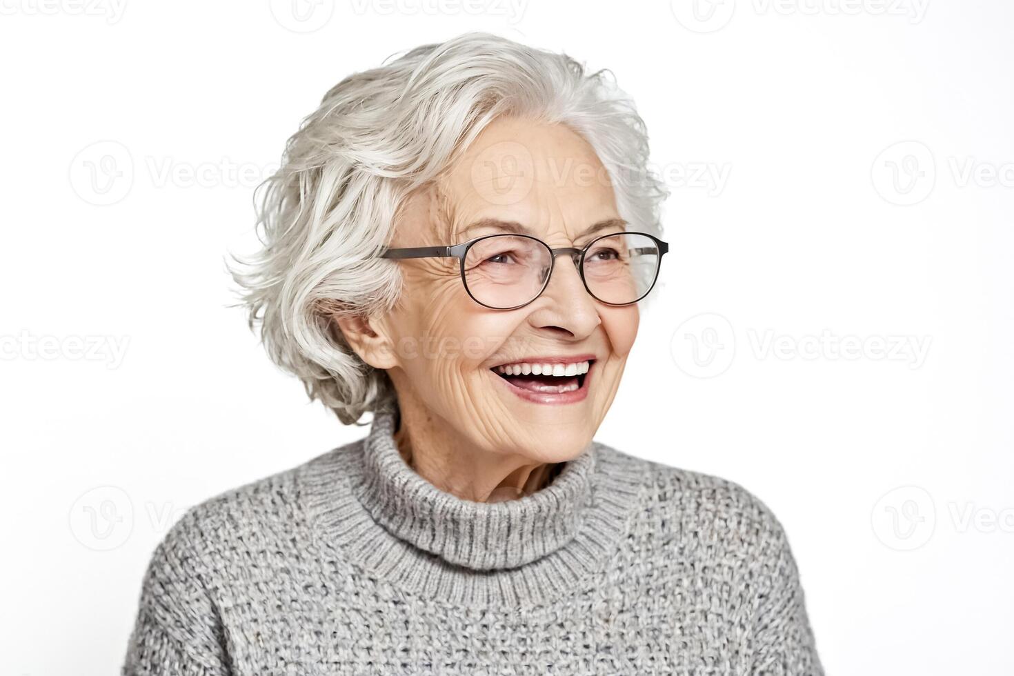 Portrait of a Smiling Senior Woman photo
