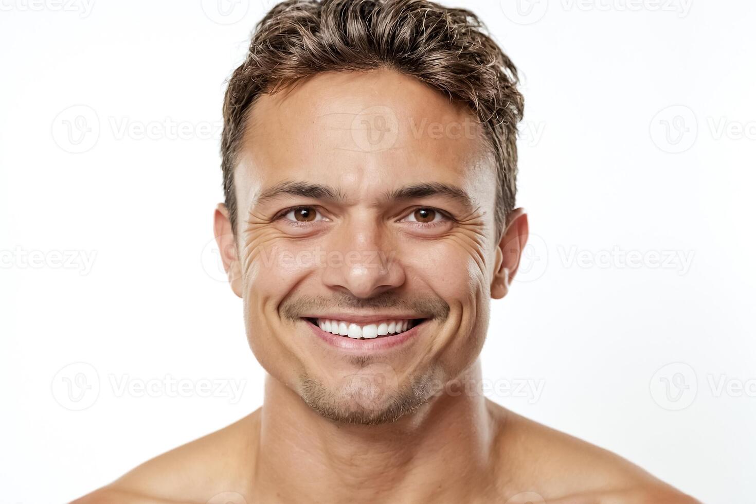 Portrait of a Handsome Man Smiling photo
