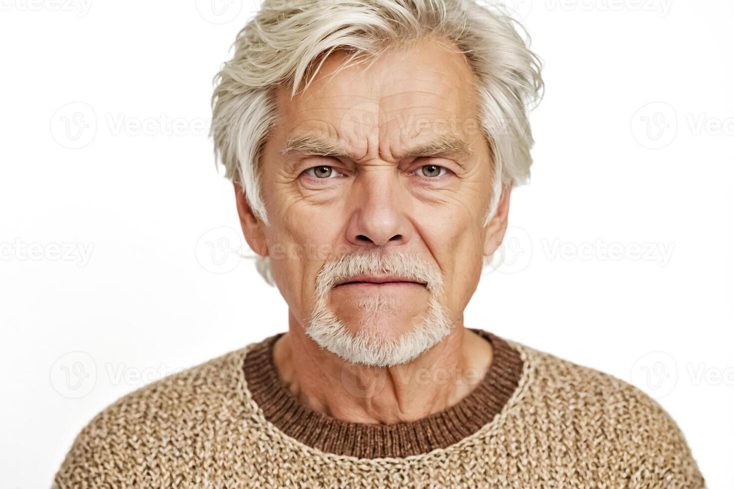 Portrait of a Serious Senior Man photo