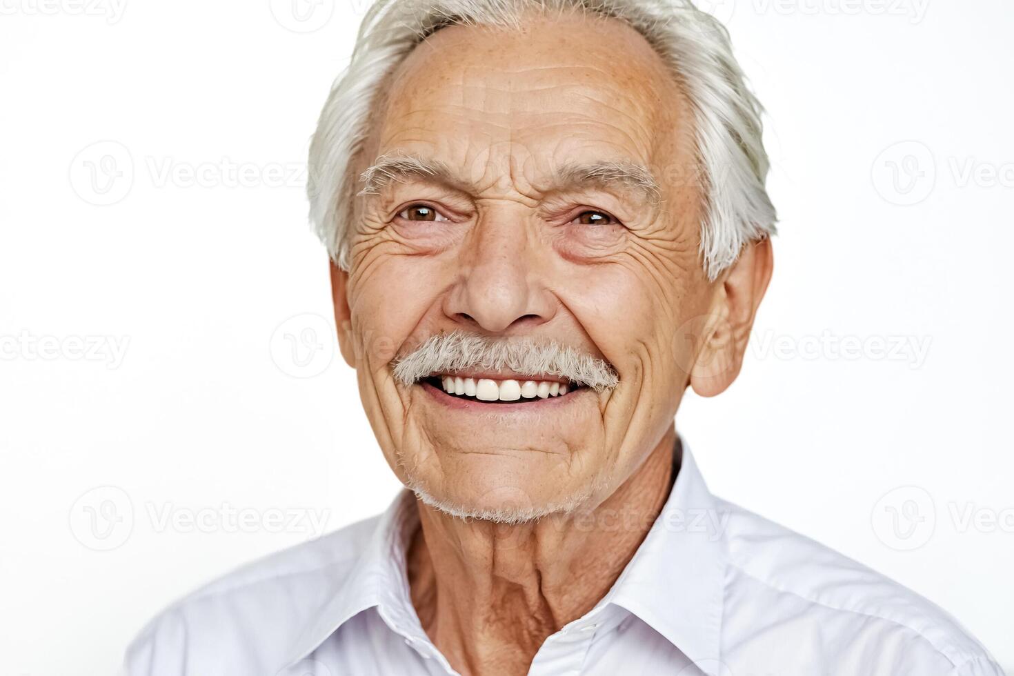 Senior Man Smiling with White Teeth photo