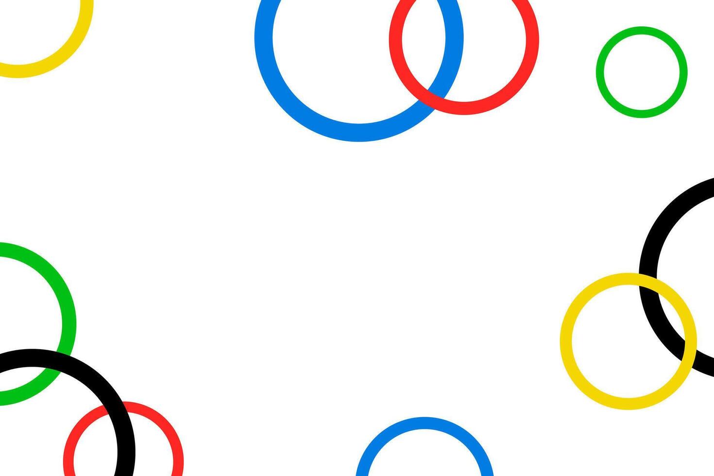 White background with colored circles. vector