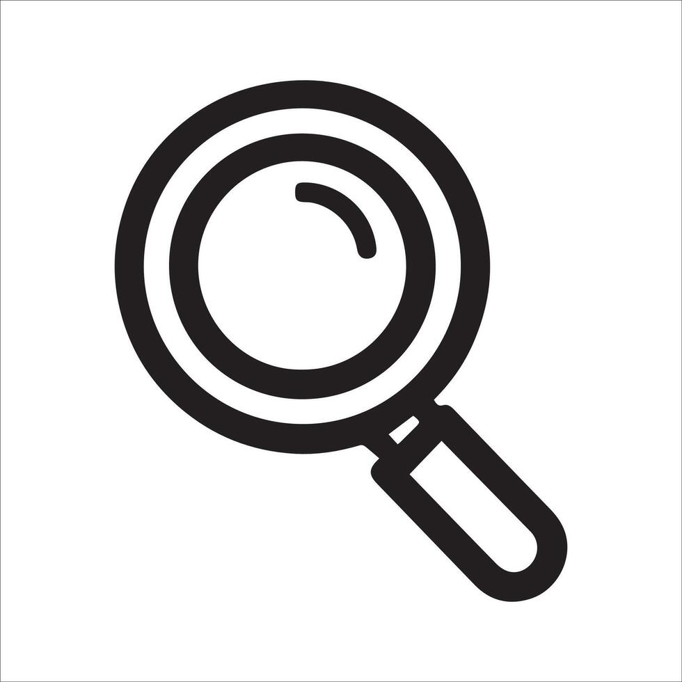 Magnifying glass icon. Search simbol. Magnifier or loupe sign flat style vector