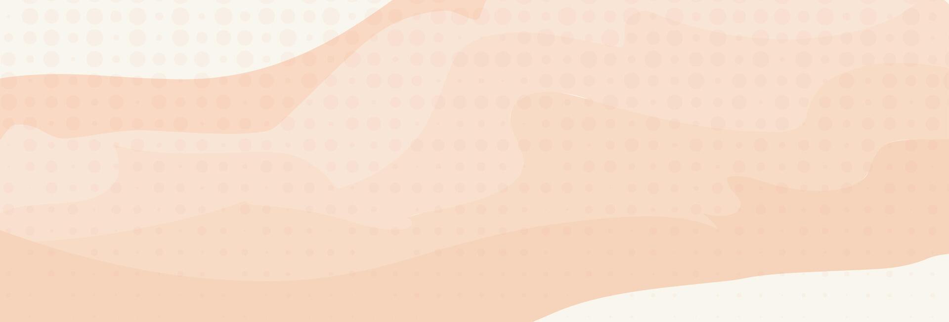 horizontal background wavy lines. Pastel color delicate peach, light orange. template. vector