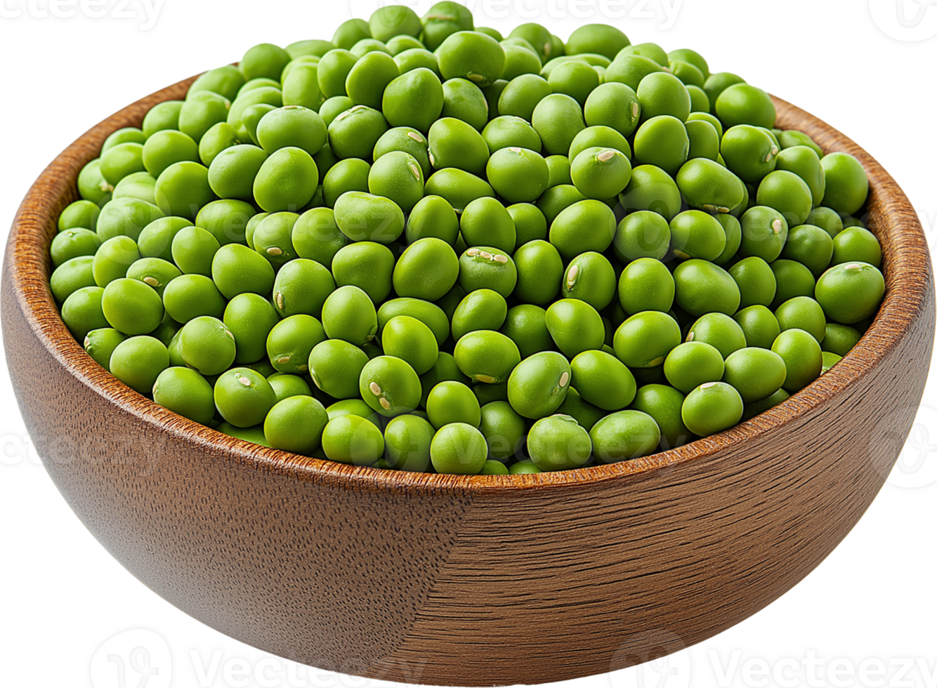 Indian Pea isolated, Lathyrus sativus Plant Clipart, green peas in a wooden bowl illustration png