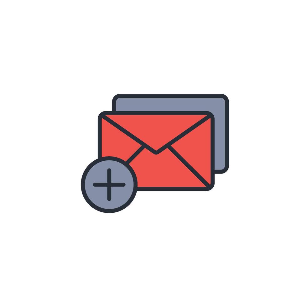 New Message icon. .Editable stroke.linear style sign for use web design,logo.Symbol illustration. vector