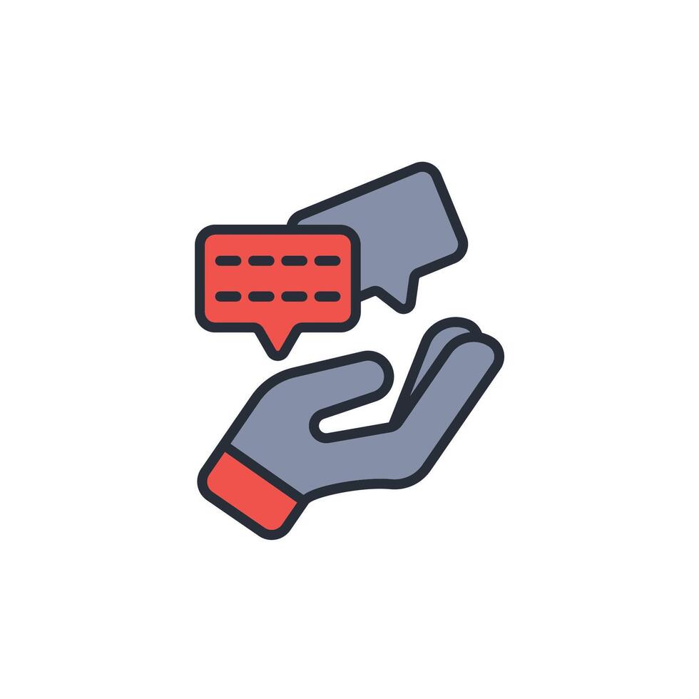 Comment icon. .Editable stroke.linear style sign for use web design,logo.Symbol illustration. vector