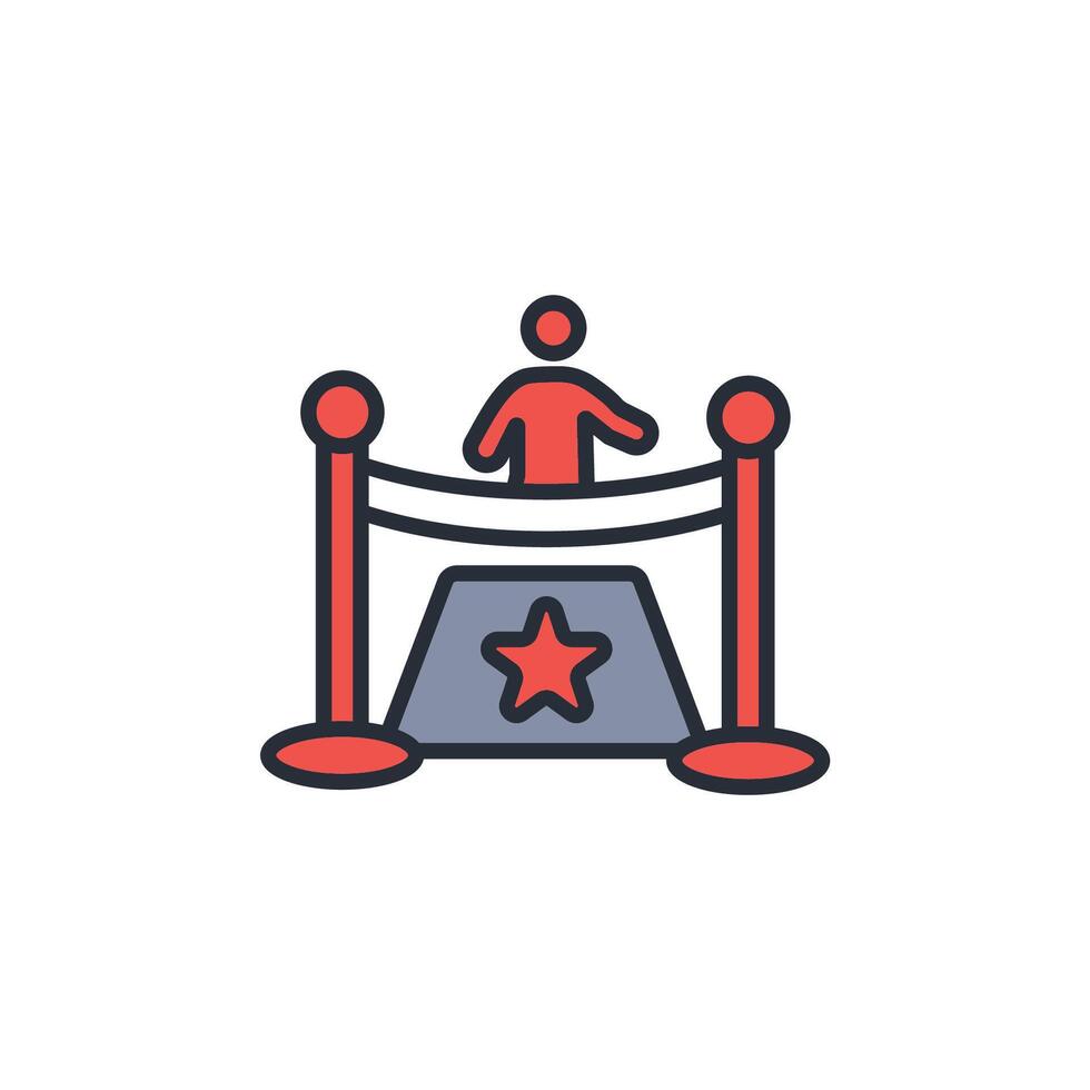 ceremony icon. .Editable stroke.linear style sign for use web design,logo.Symbol illustration. vector