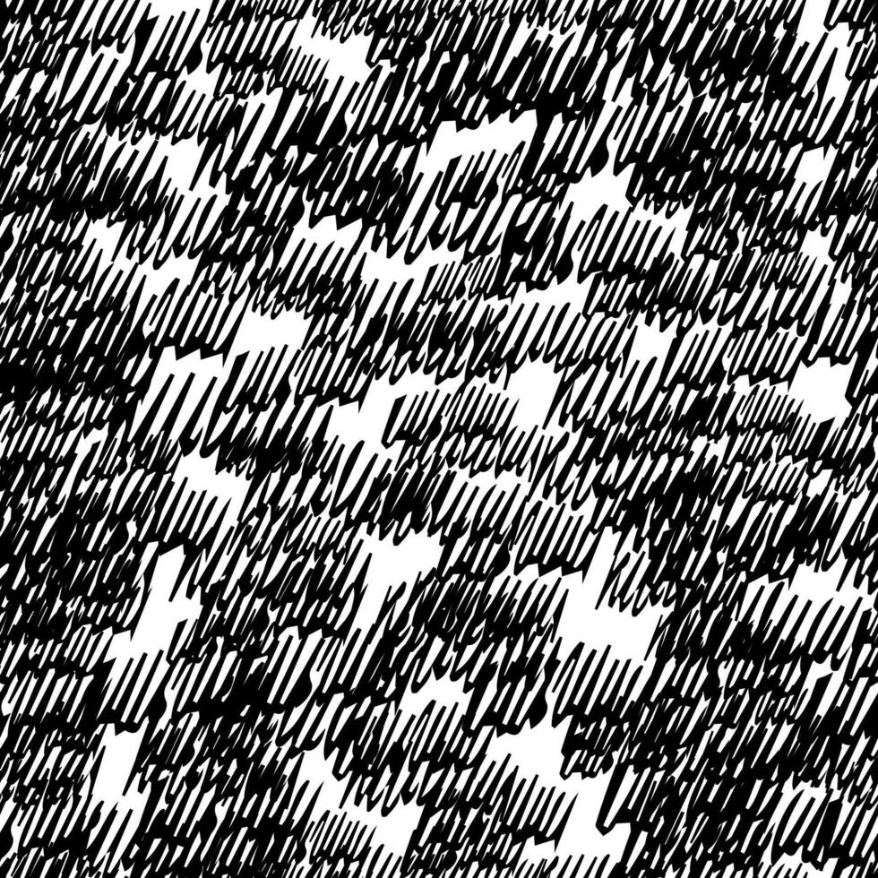 Seamless pattern with black pencil brushstrokes vector