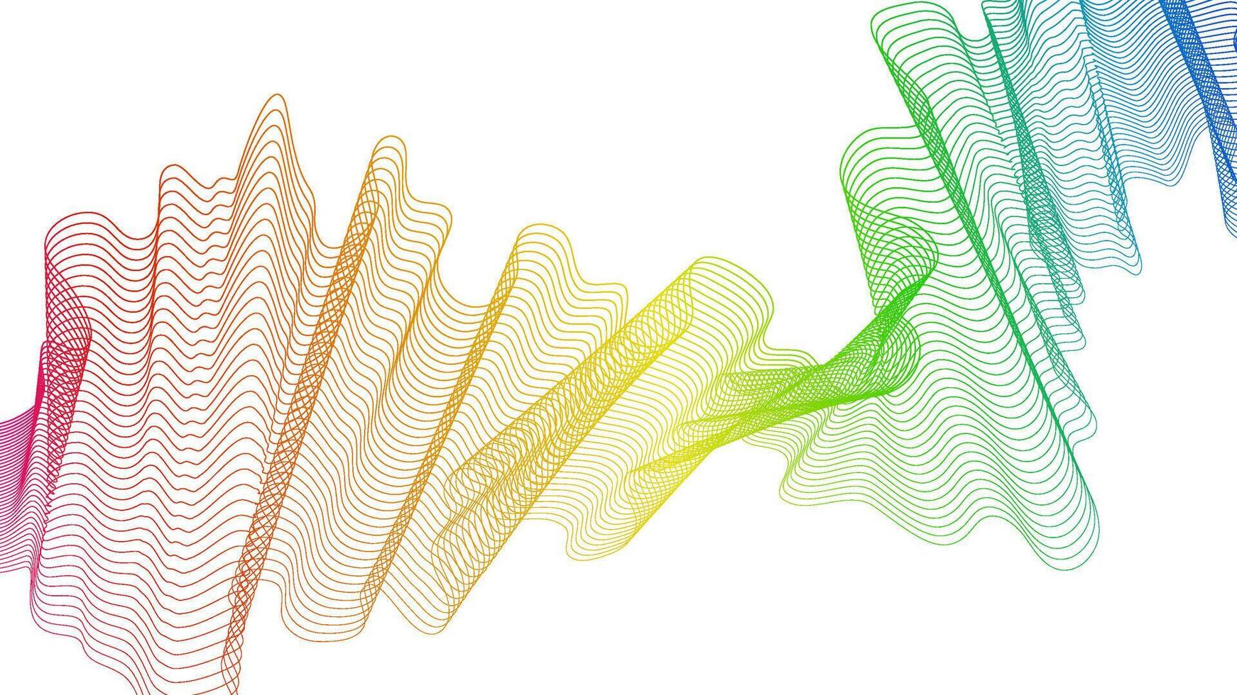 Abstract backdrop with wave gradient lines vector