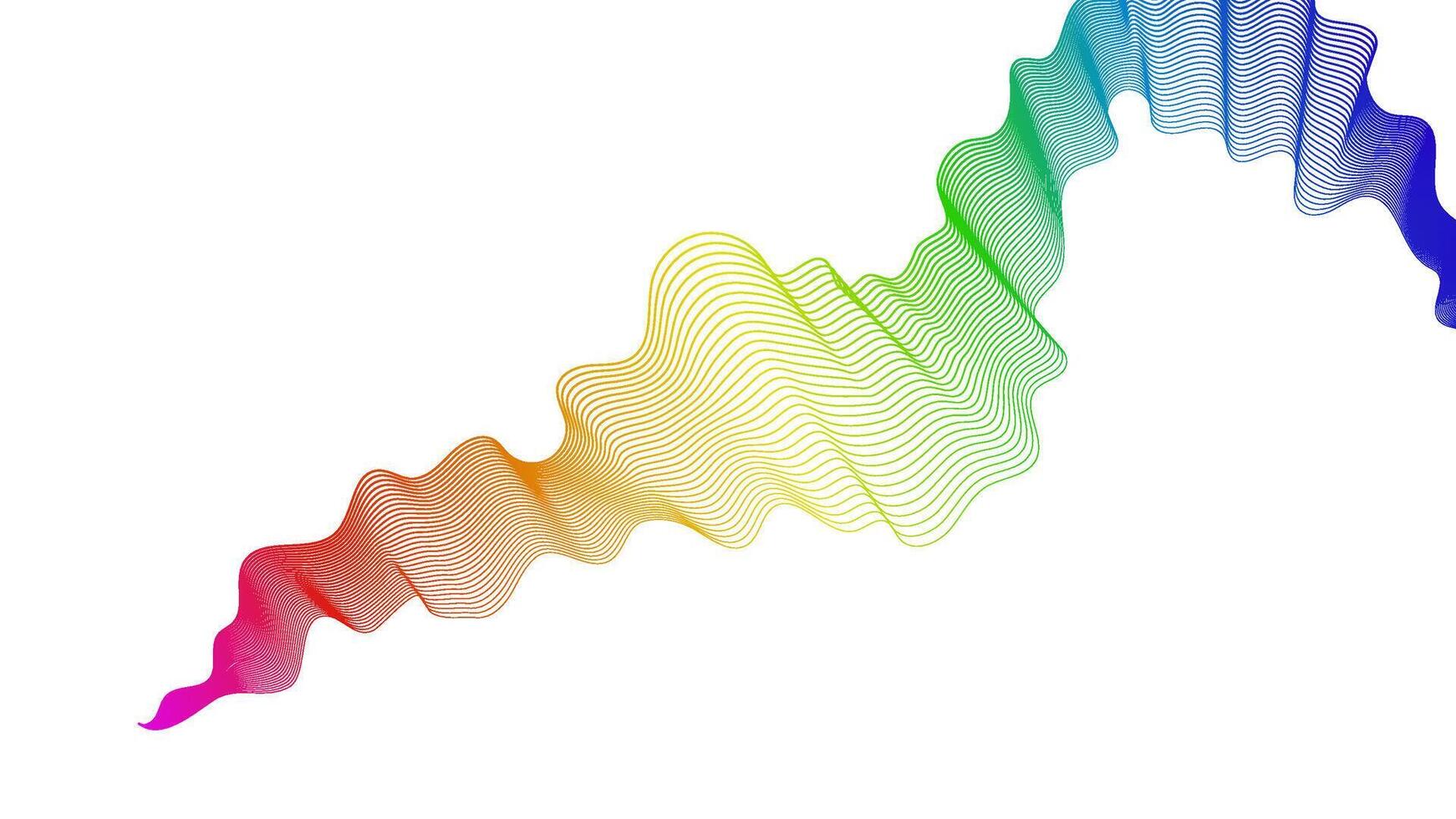 Abstract backdrop with wave gradient lines vector