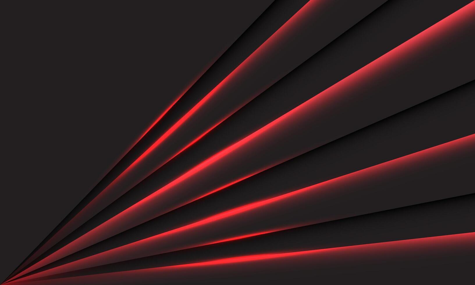Abstract red light speed direction on black design modern futuristic technology background vector
