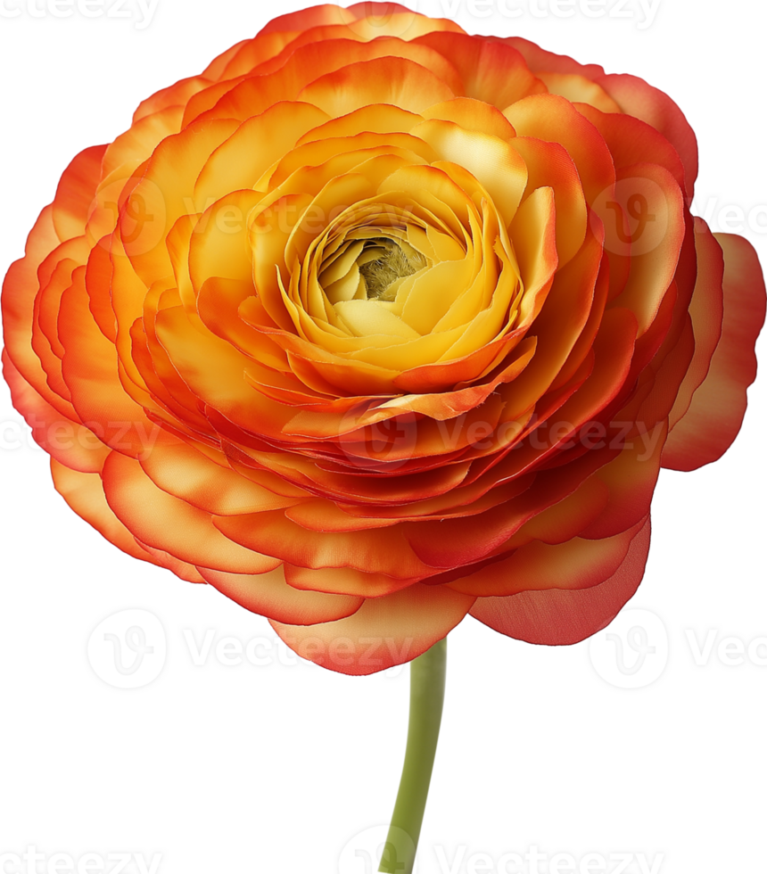 Buttercup Flower isolated, Ranunculus Clipart, Buttercup Floral illustration png