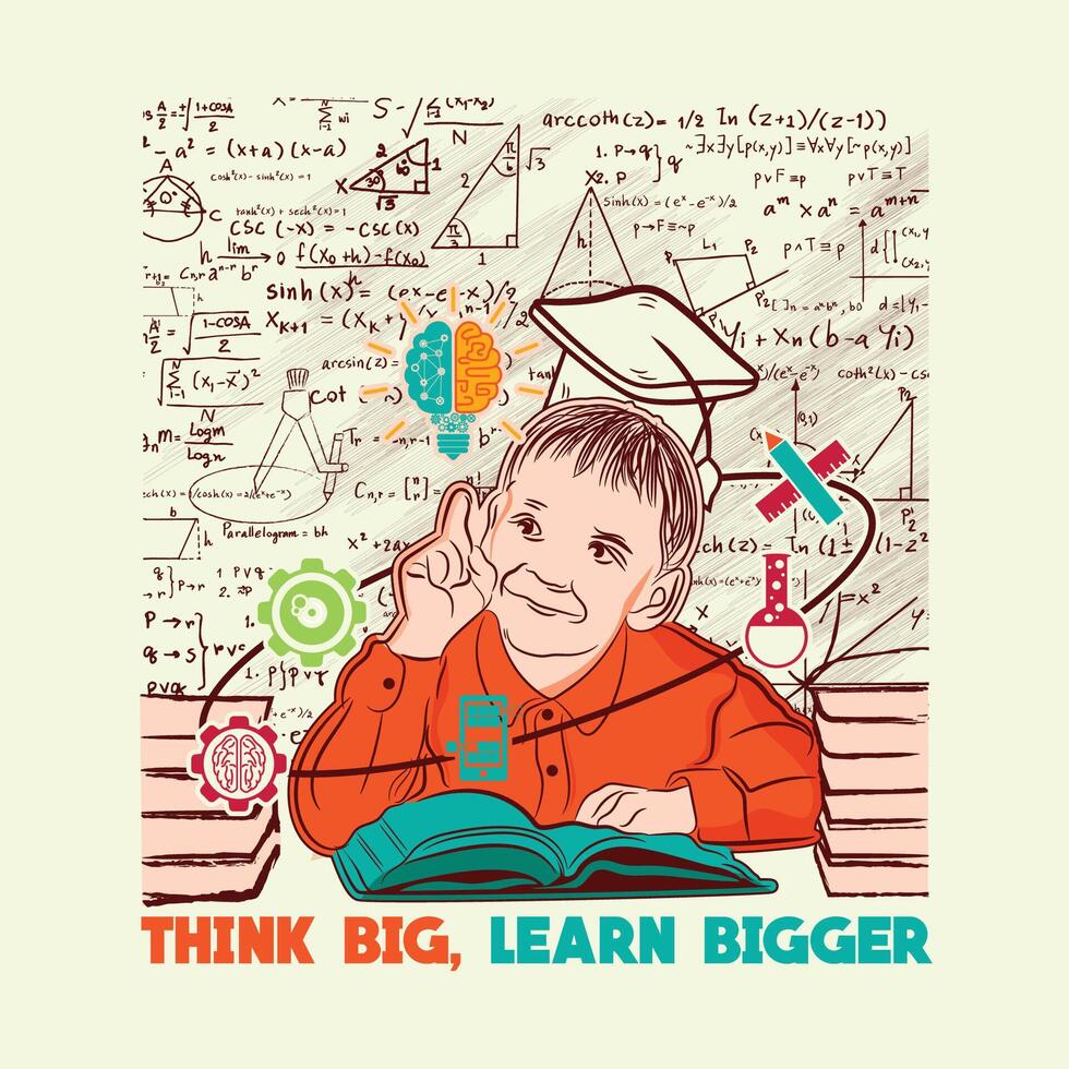Think Big, Learn Bigger vector