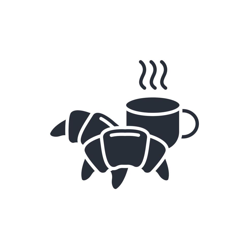 Breakfast icon. .Editable stroke.linear style sign for use web design,logo.Symbol illustration. vector