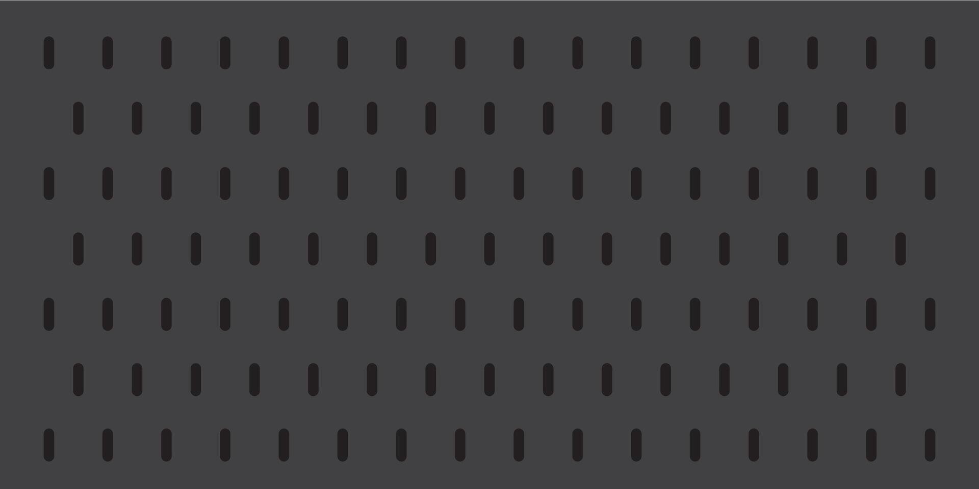 Peg board with oval holes. Rectangle grey peg board perforated texture background for working bench tools. vector