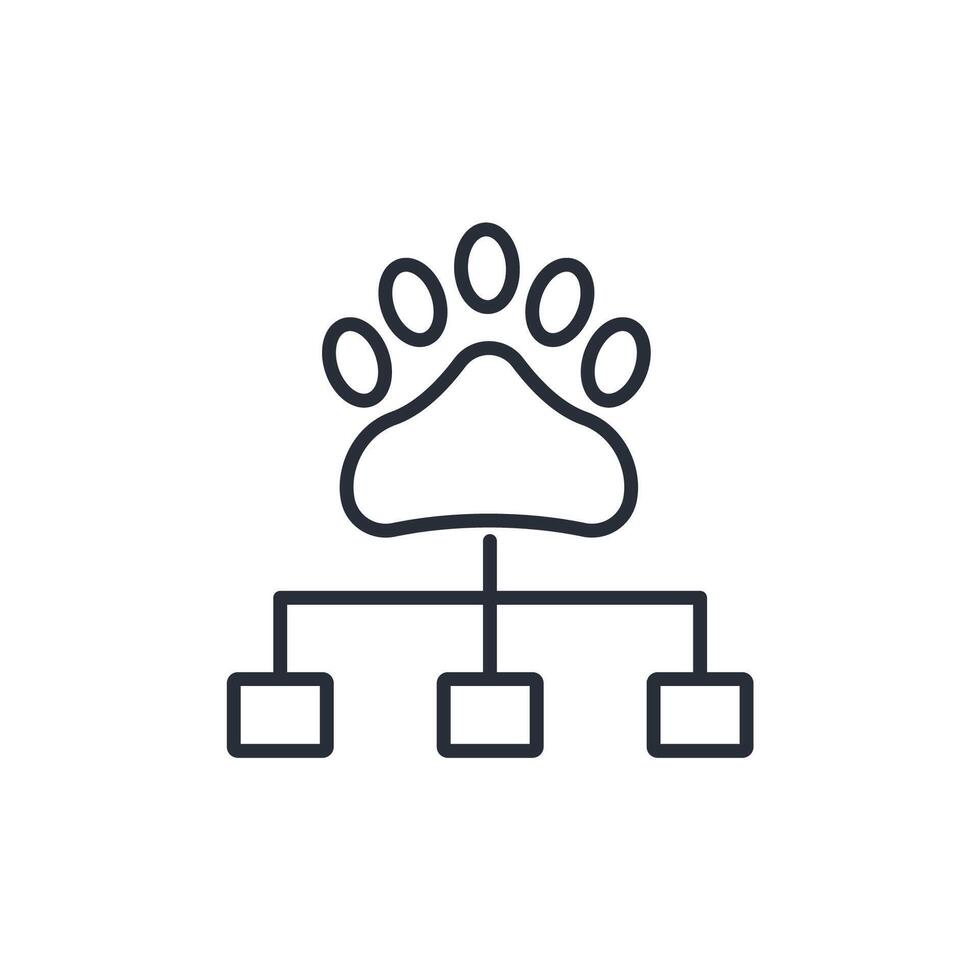 wildlife icon. .Editable stroke.linear style sign for use web design,logo.Symbol illustration. vector