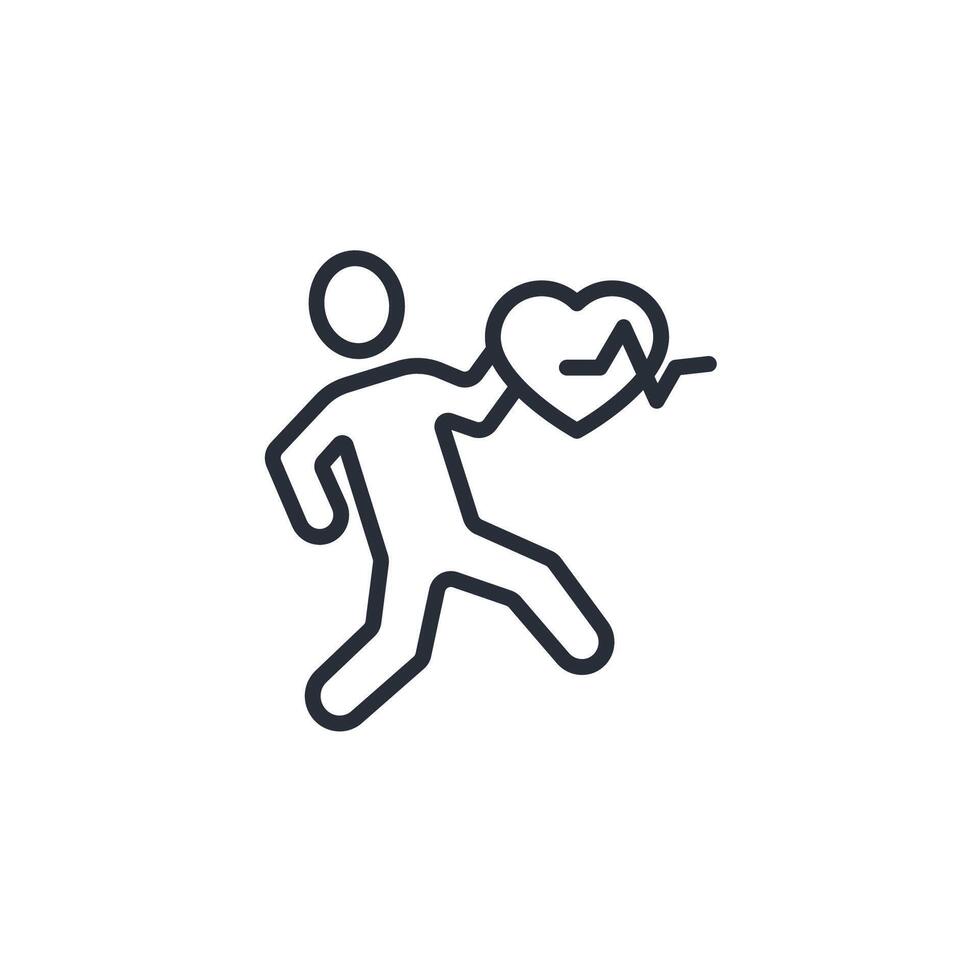 exercise icon. .Editable stroke.linear style sign for use web design,logo.Symbol illustration. vector