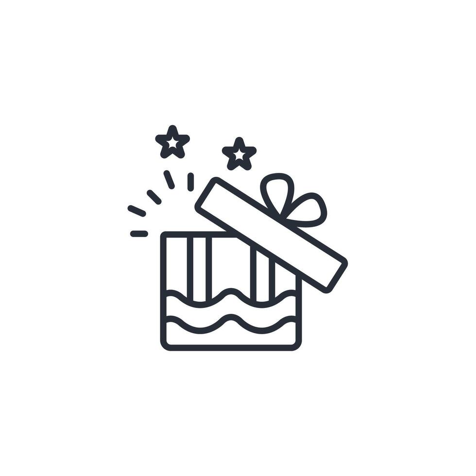surprise icon. .Editable stroke.linear style sign for use web design,logo.Symbol illustration. vector