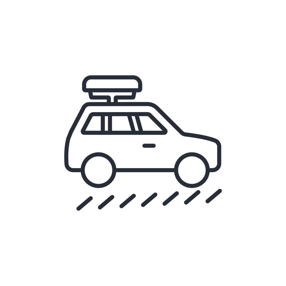 Road trip icon. .Editable stroke.linear style sign for use web design,logo.Symbol illustration. vector