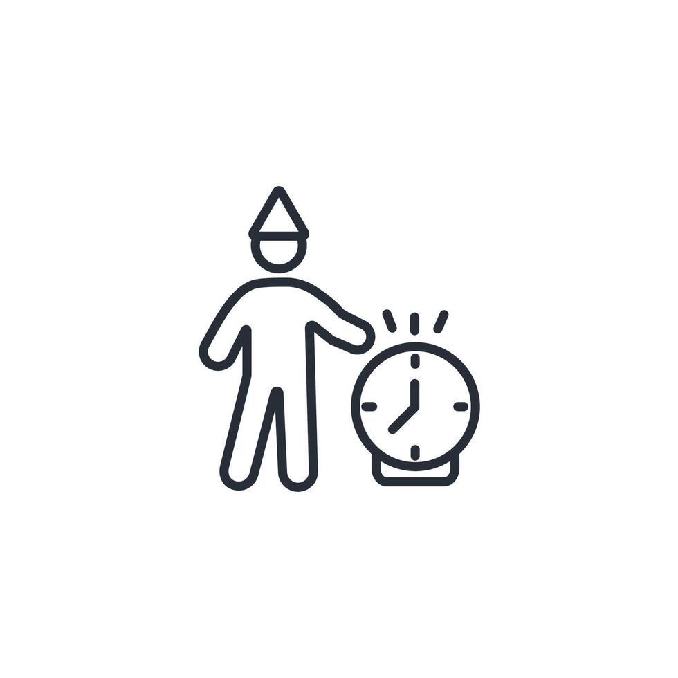 countdown icon. .Editable stroke.linear style sign for use web design,logo.Symbol illustration. vector