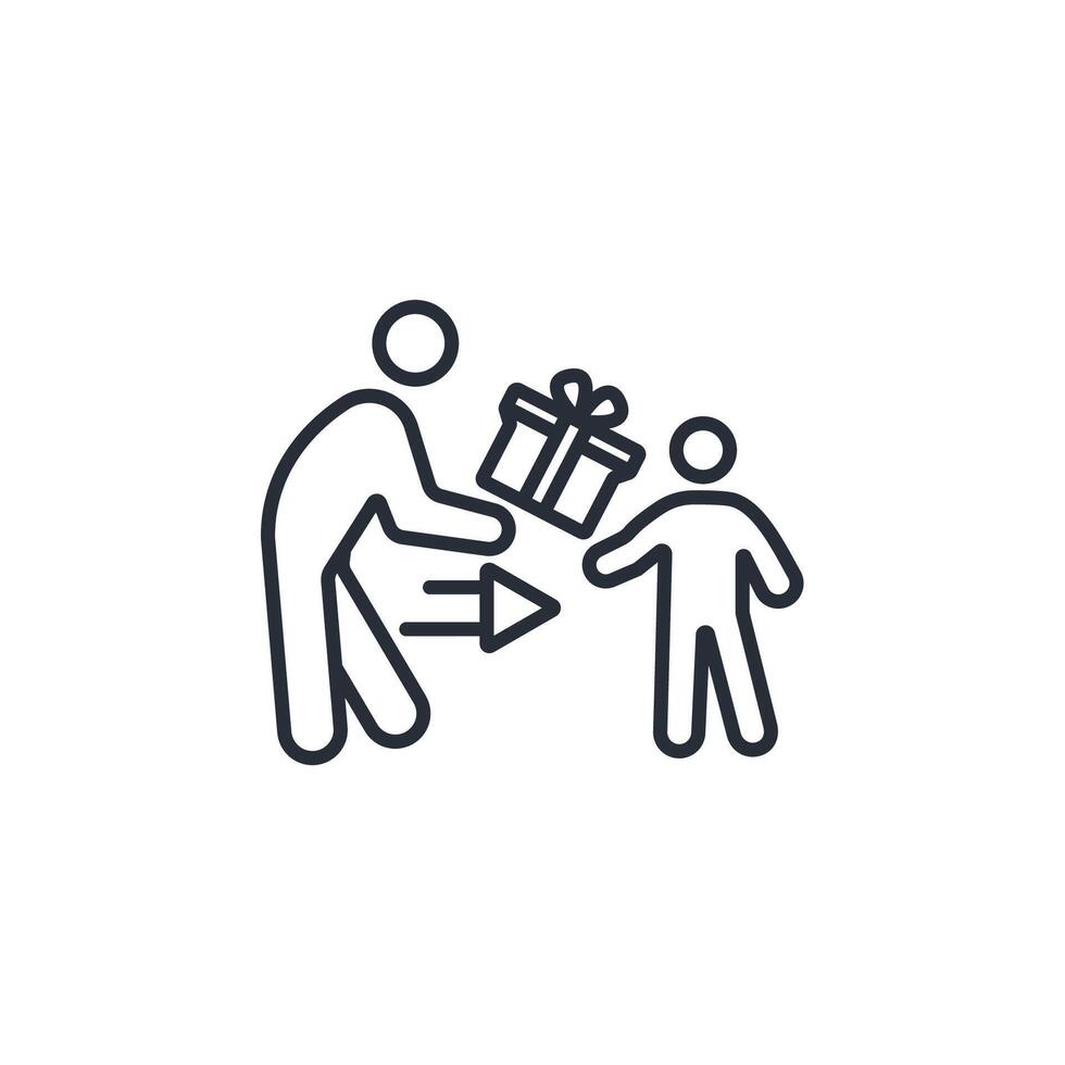 Offer icon. .Editable stroke.linear style sign for use web design,logo.Symbol illustration. vector