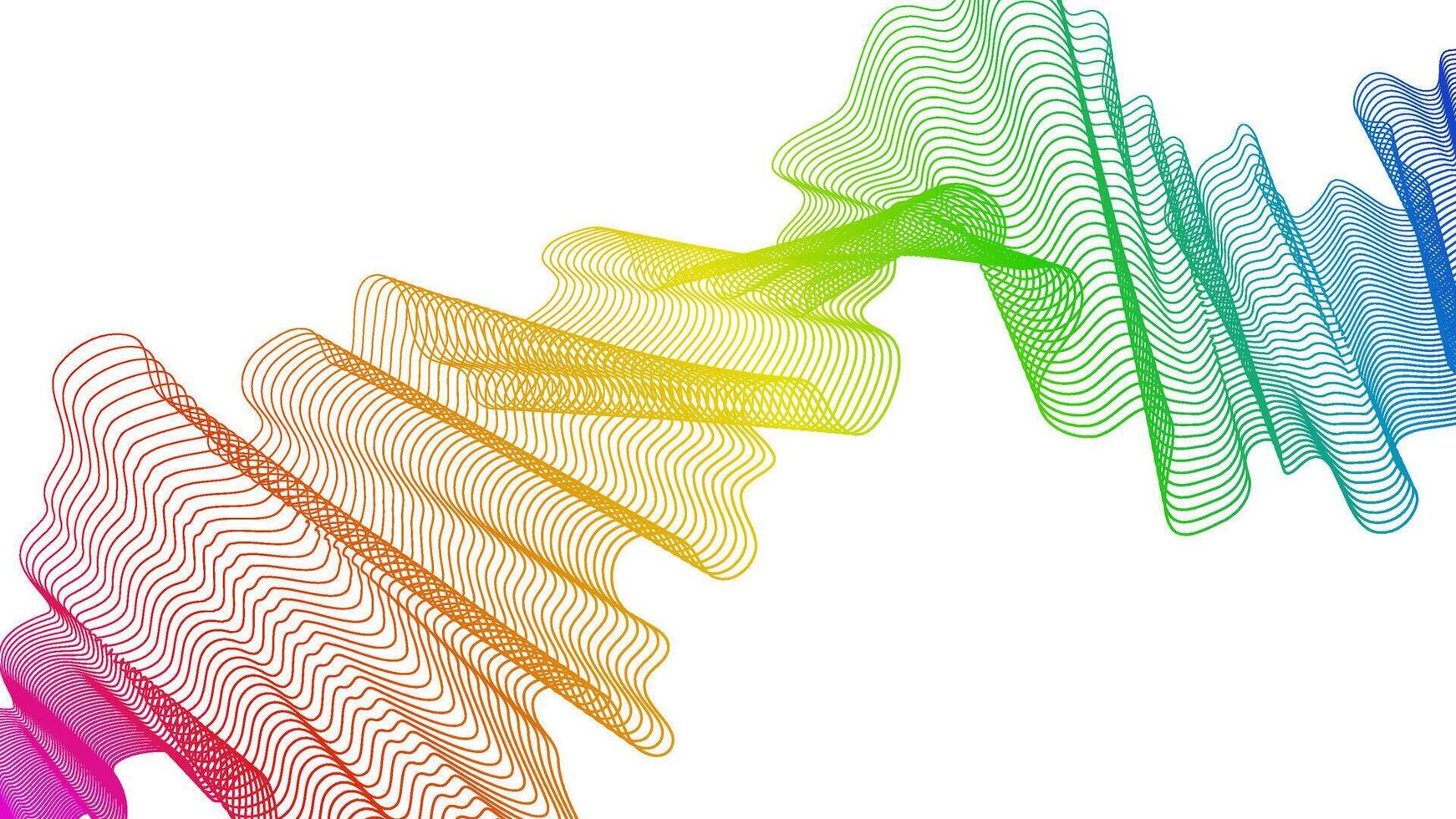 Abstract backdrop with wave gradient lines vector