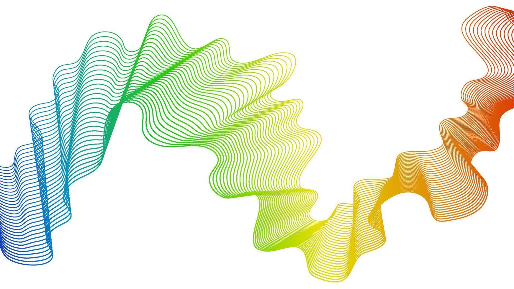 Abstract backdrop with wave gradient lines vector