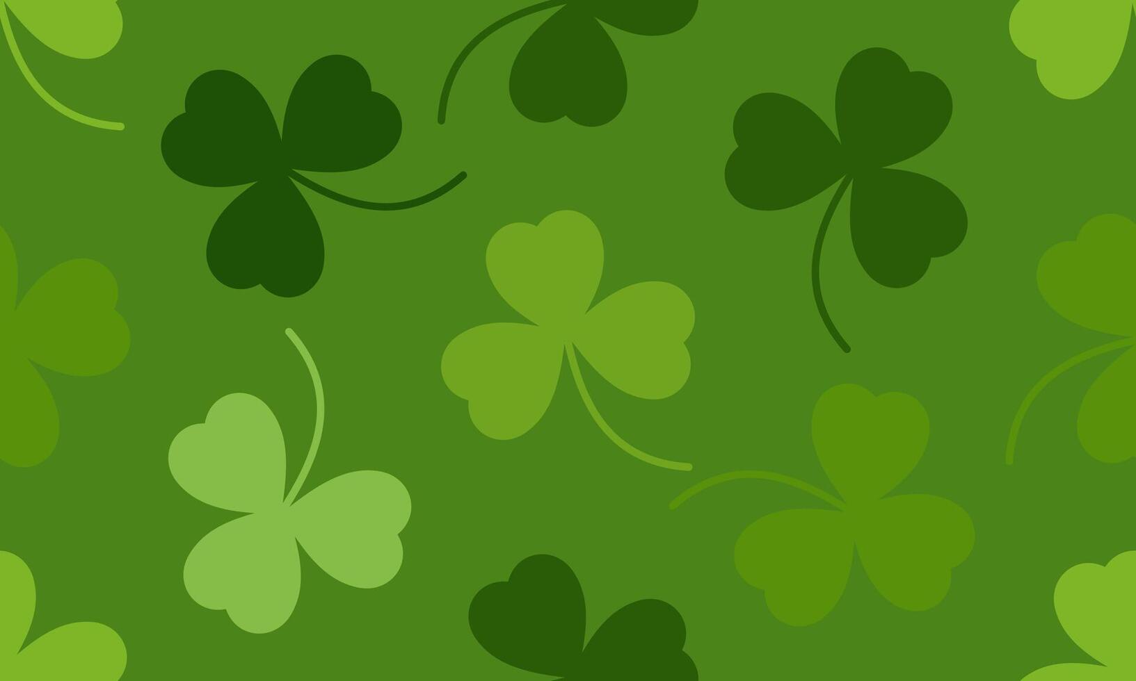 Happy Saint Patrick's day green background vector