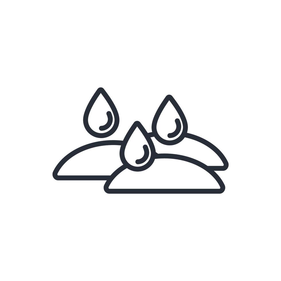 natural reservoir icon. .Editable stroke.linear style sign for use web design,logo.Symbol illustration. vector