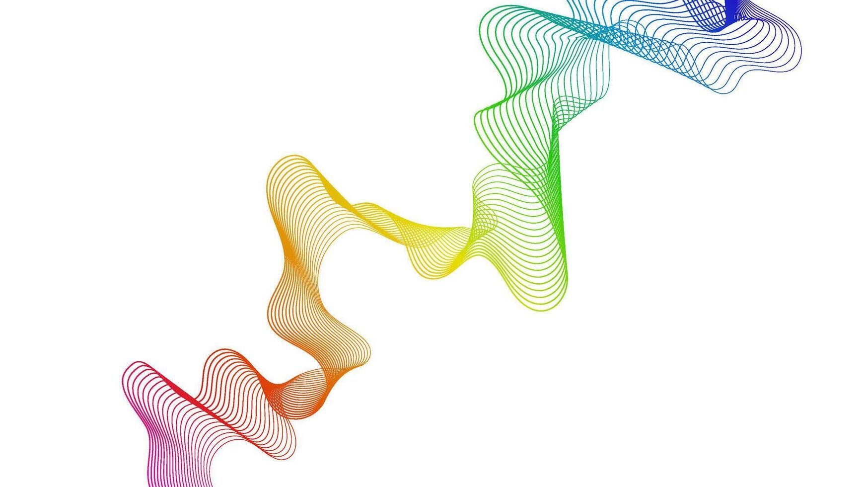 Abstract backdrop with wave gradient lines vector