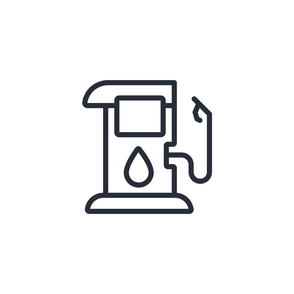 fuel tank icon. .Editable stroke.linear style sign for use web design,logo.Symbol illustration. vector