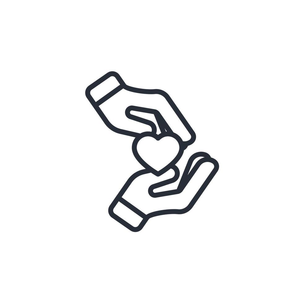 sense of belonging icon. .Editable stroke.linear style sign for use web design,logo.Symbol illustration. vector