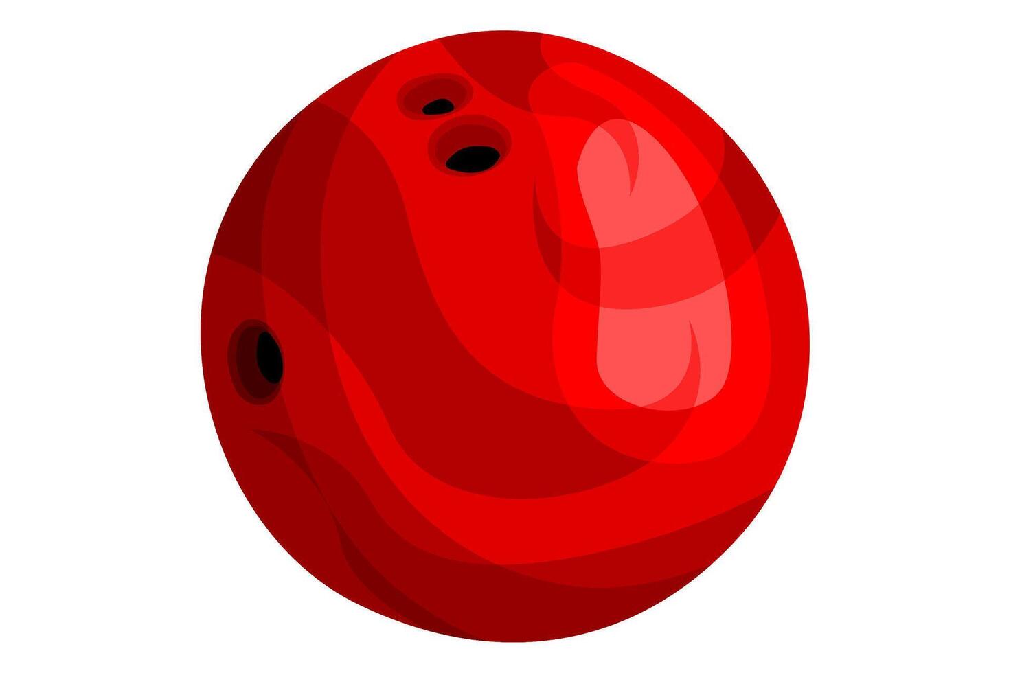 A Red Bowling Ball Properties vector