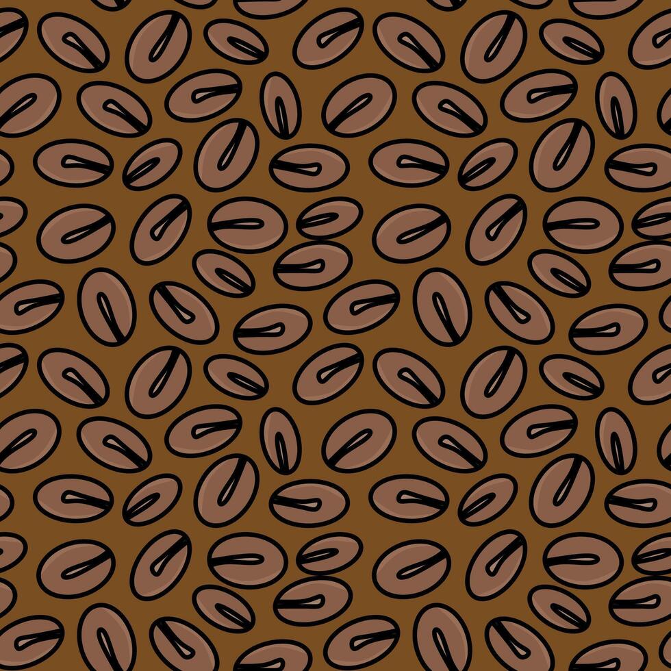 Coffee seamless pattern background. Coffee beans background. coffee background. Coffee beans illustration. Coffee Beans pattern for packaging. vector