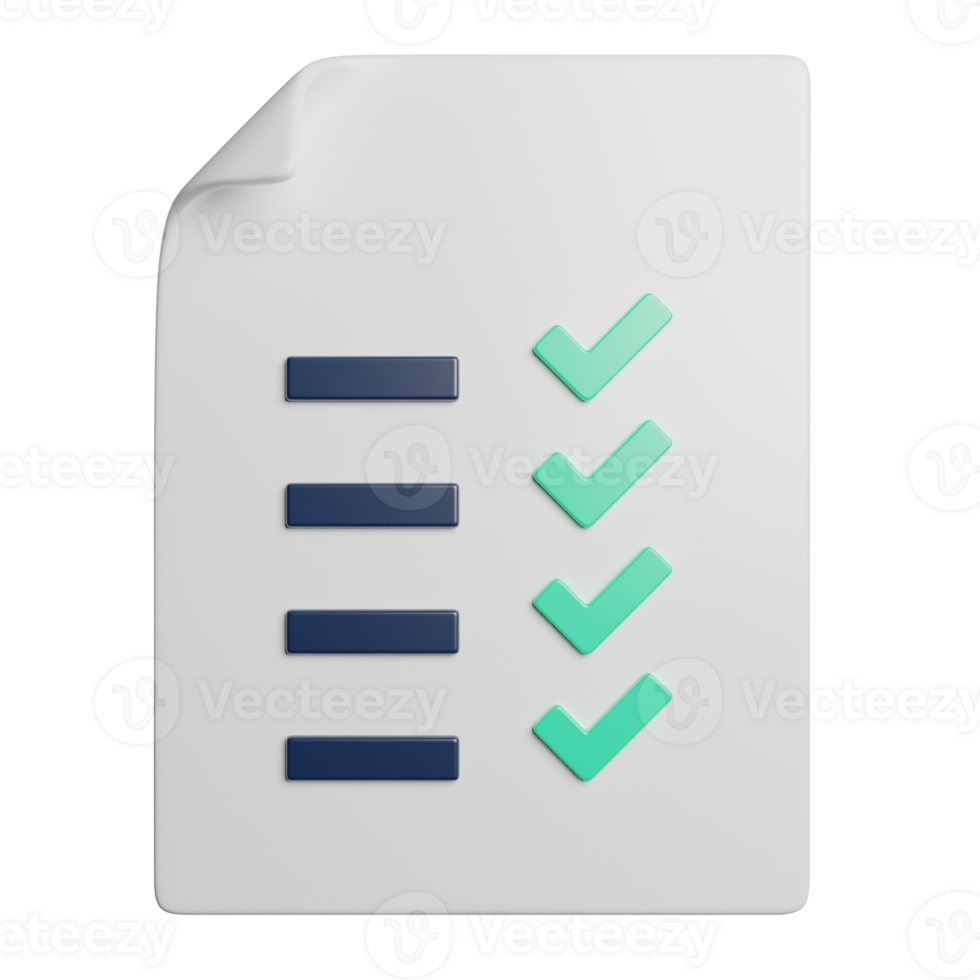 Checklist Document Clipboard png