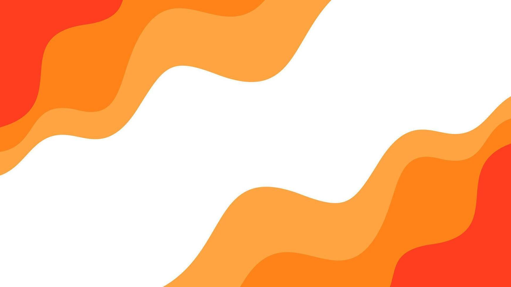 Abstract wave orange Background. orange background. abstract orange color wallpaper for desktop. Abstract curvy orange background. vector