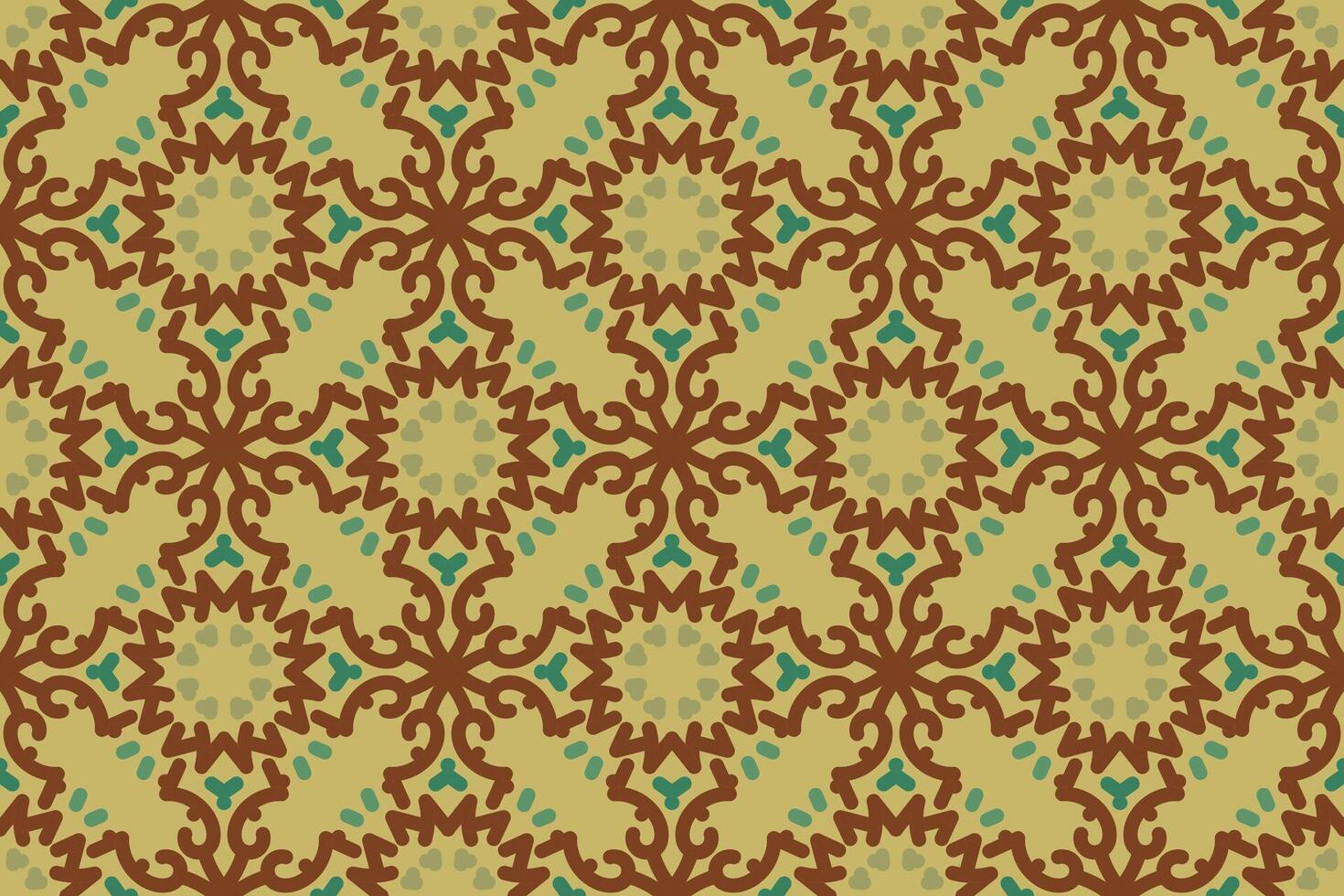 vintage seamless pattern with green classic color vector