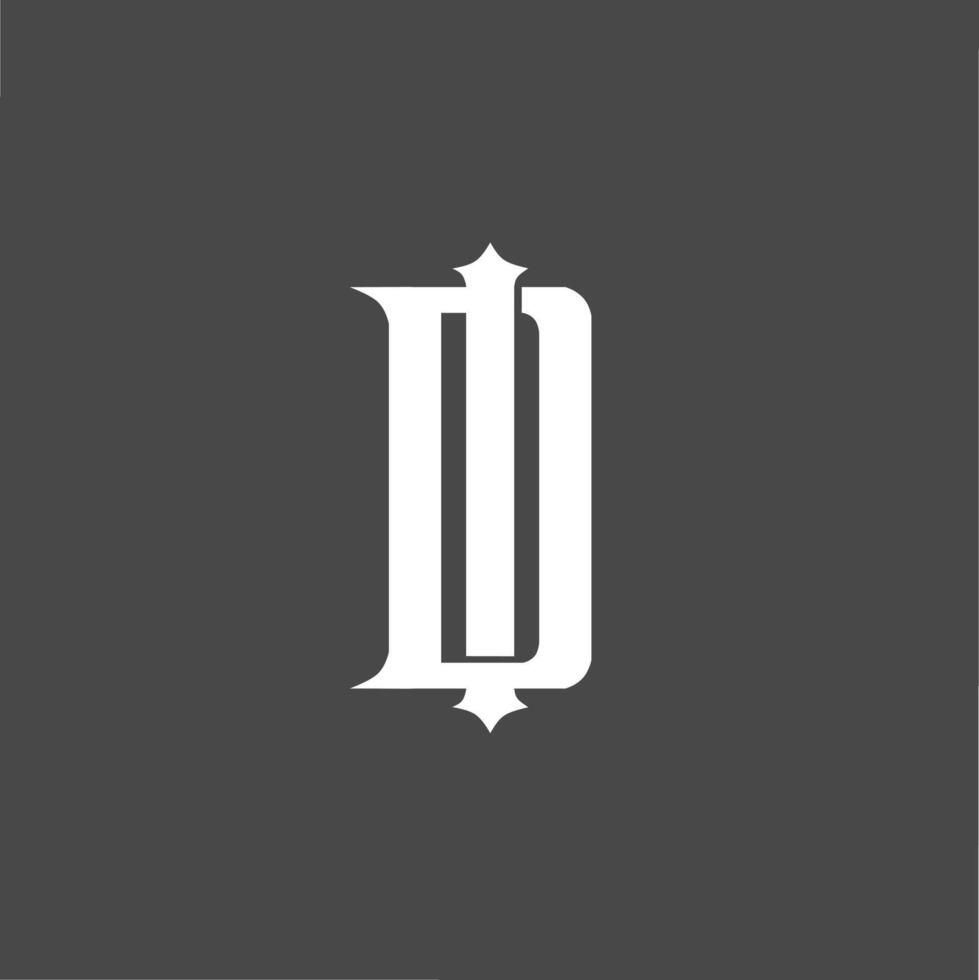 Monogram logo a combination of the letters d and i or the letters i and d vector