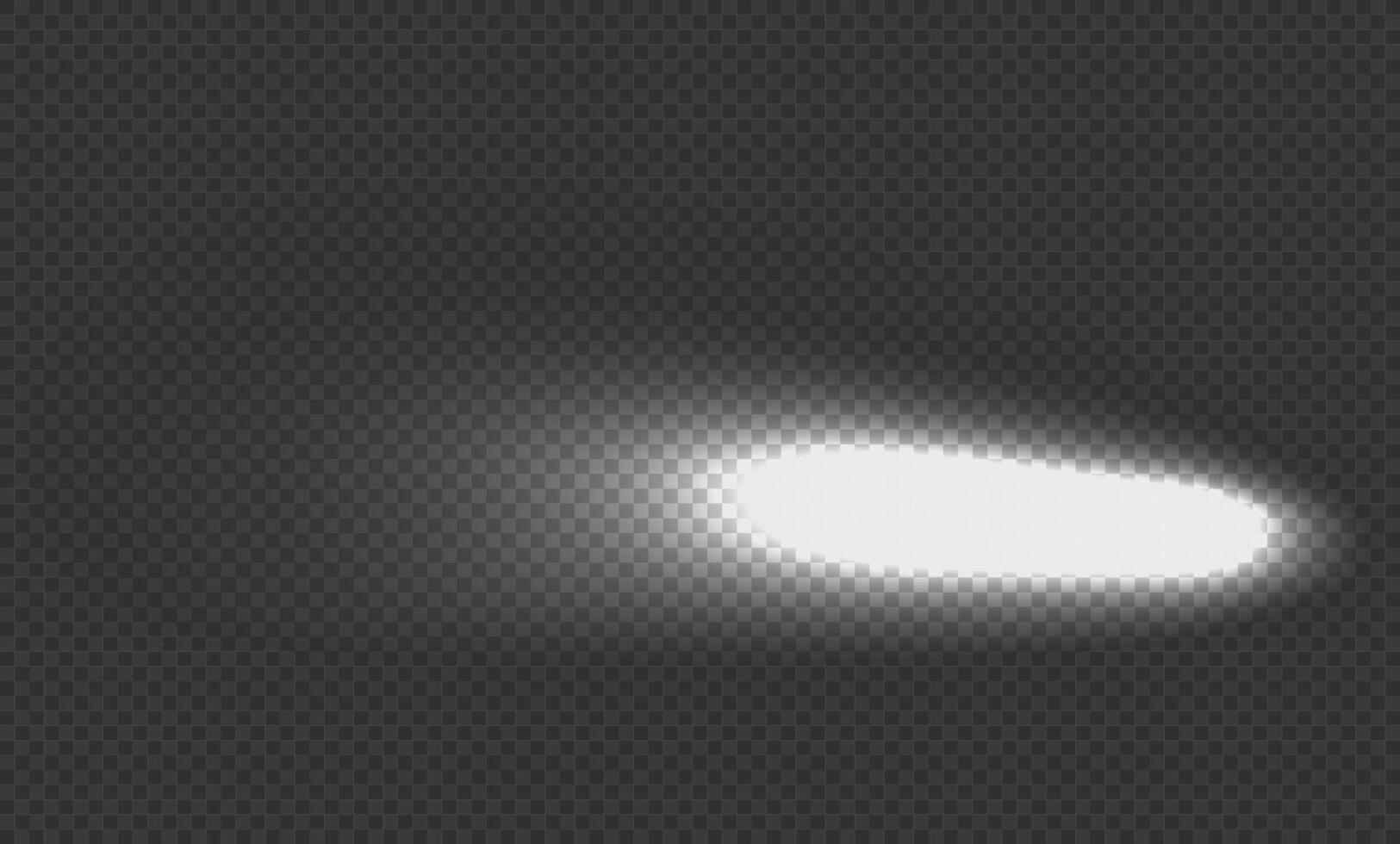 White light beam, ray. Light effect. Glare. Flash. Glitter shining star, glowing spark. vector