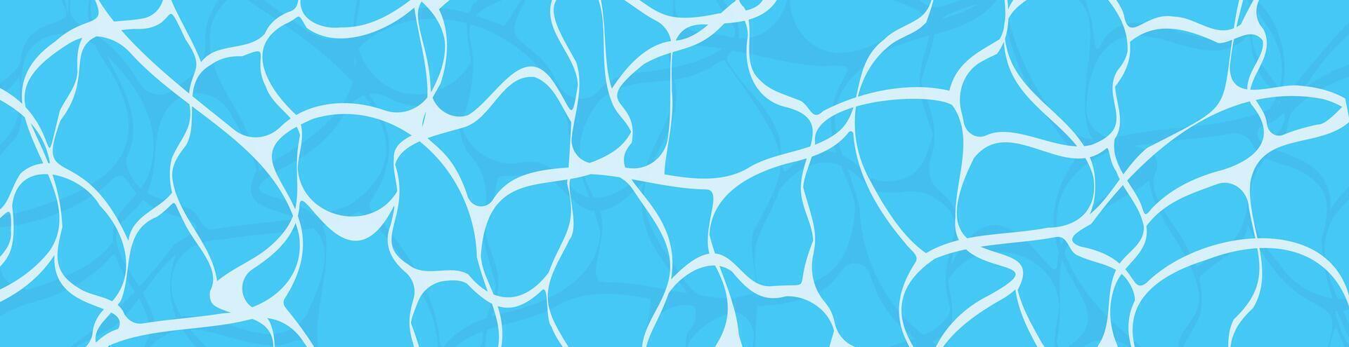 Water surface background. Water horizontal banner vector